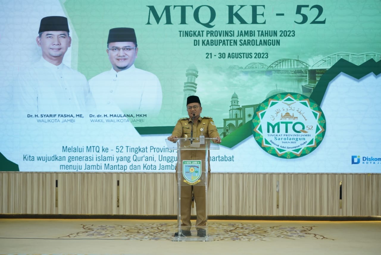 cover Siap Pertahankan Juara Umum, Maulana Lepas Kafilah MTQ Kota Jambi