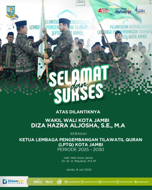 cover Pimpin LPTQ Kota Jambi, Wawako Diza Optimis Siapkan Kafilah Terbaik dan Ukir Prestasi